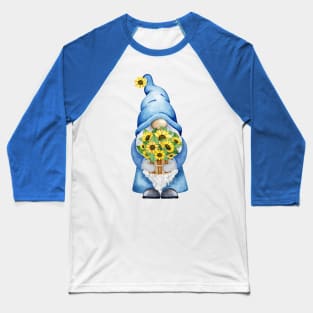Sunflower Gnome Baseball T-Shirt